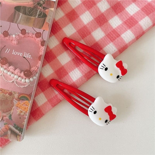 Hello kitty hair clips