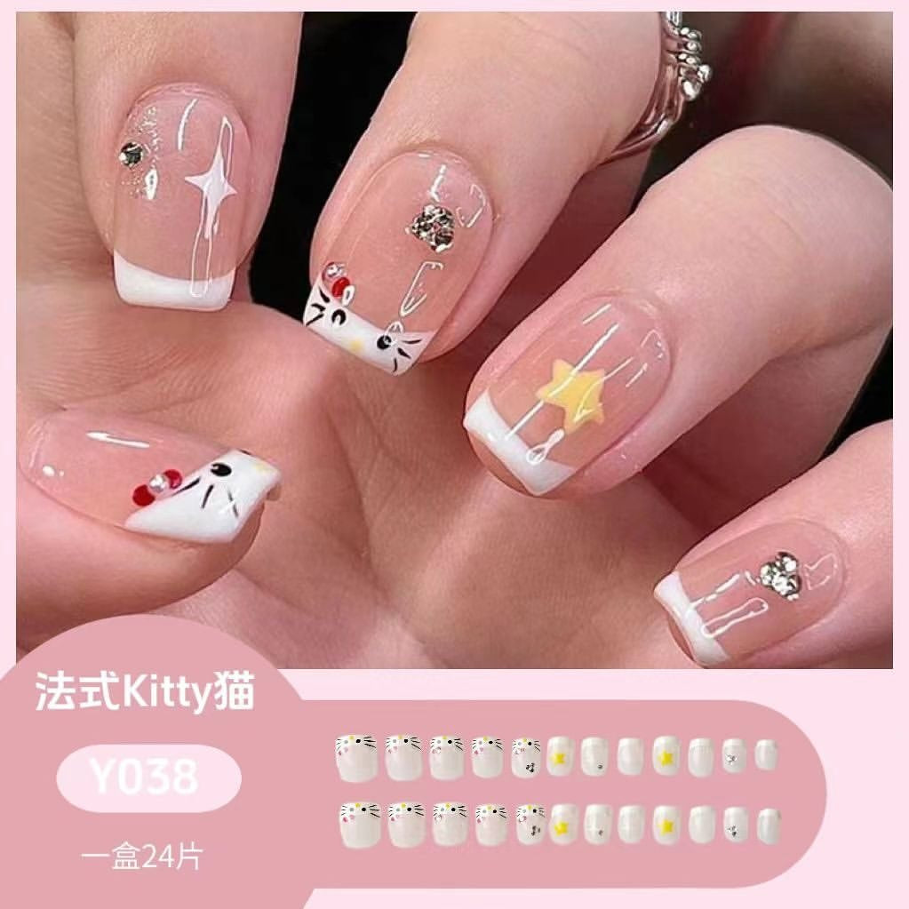 Hello kitty nails