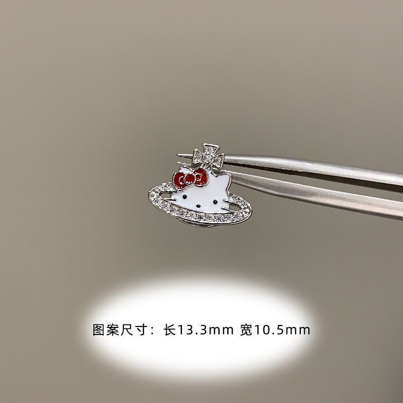 Earrings hello kitty