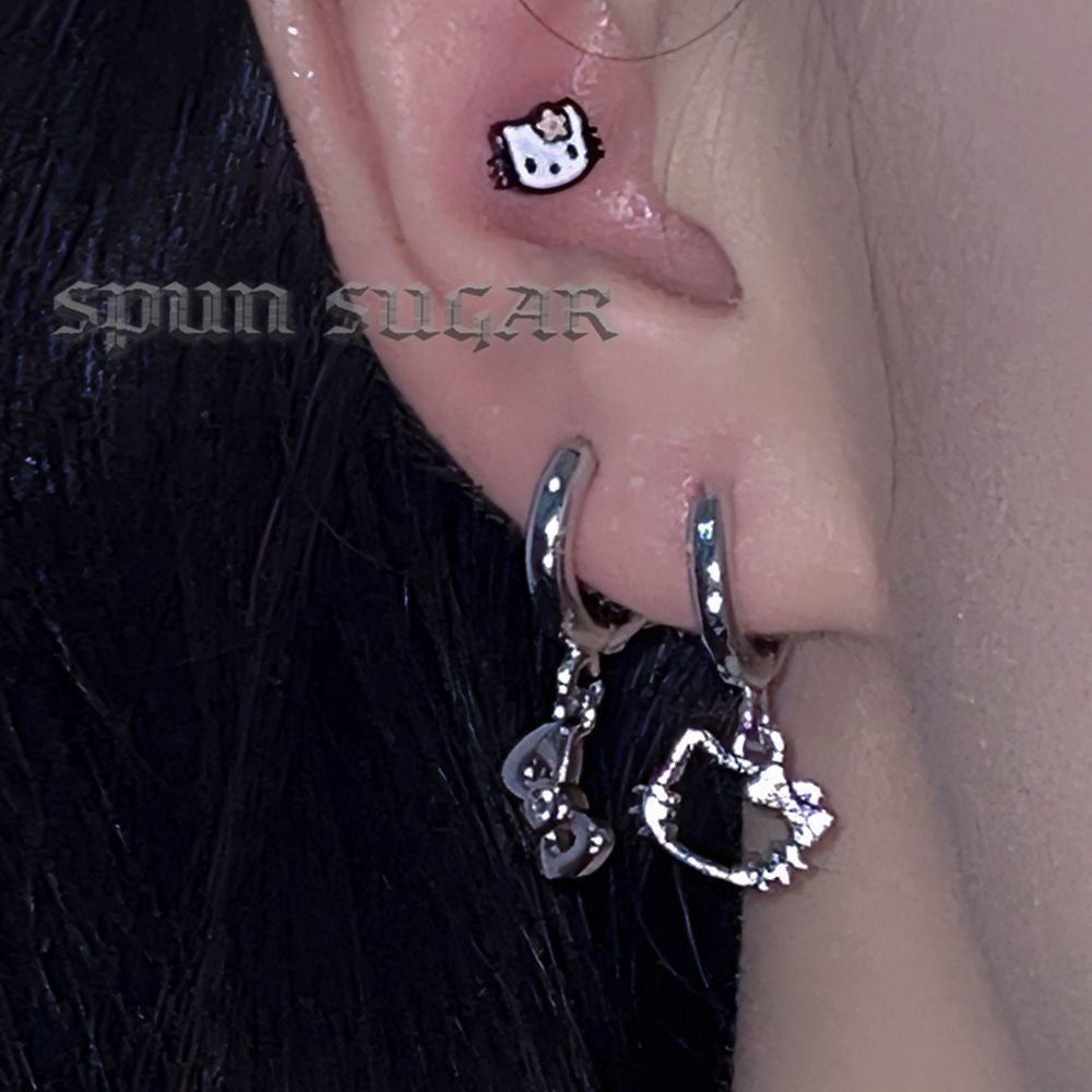 Hello kitty earring set