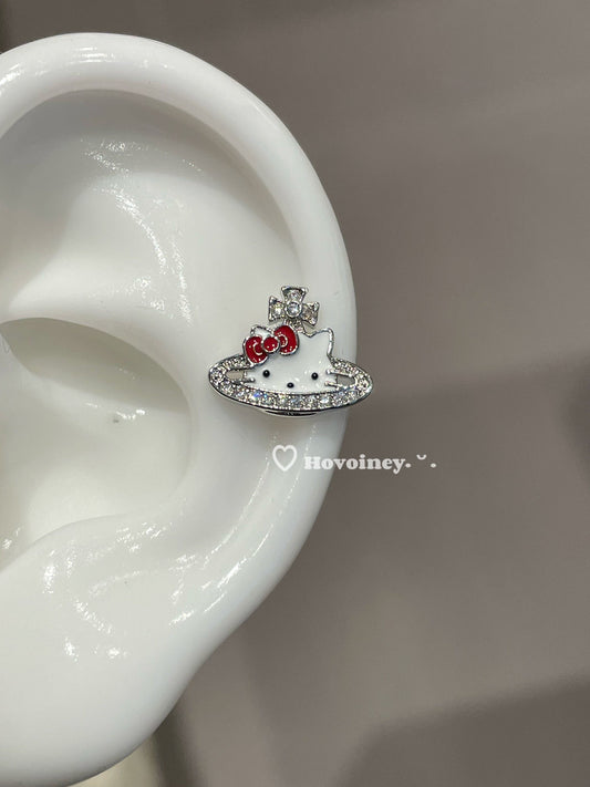 Earrings hello kitty