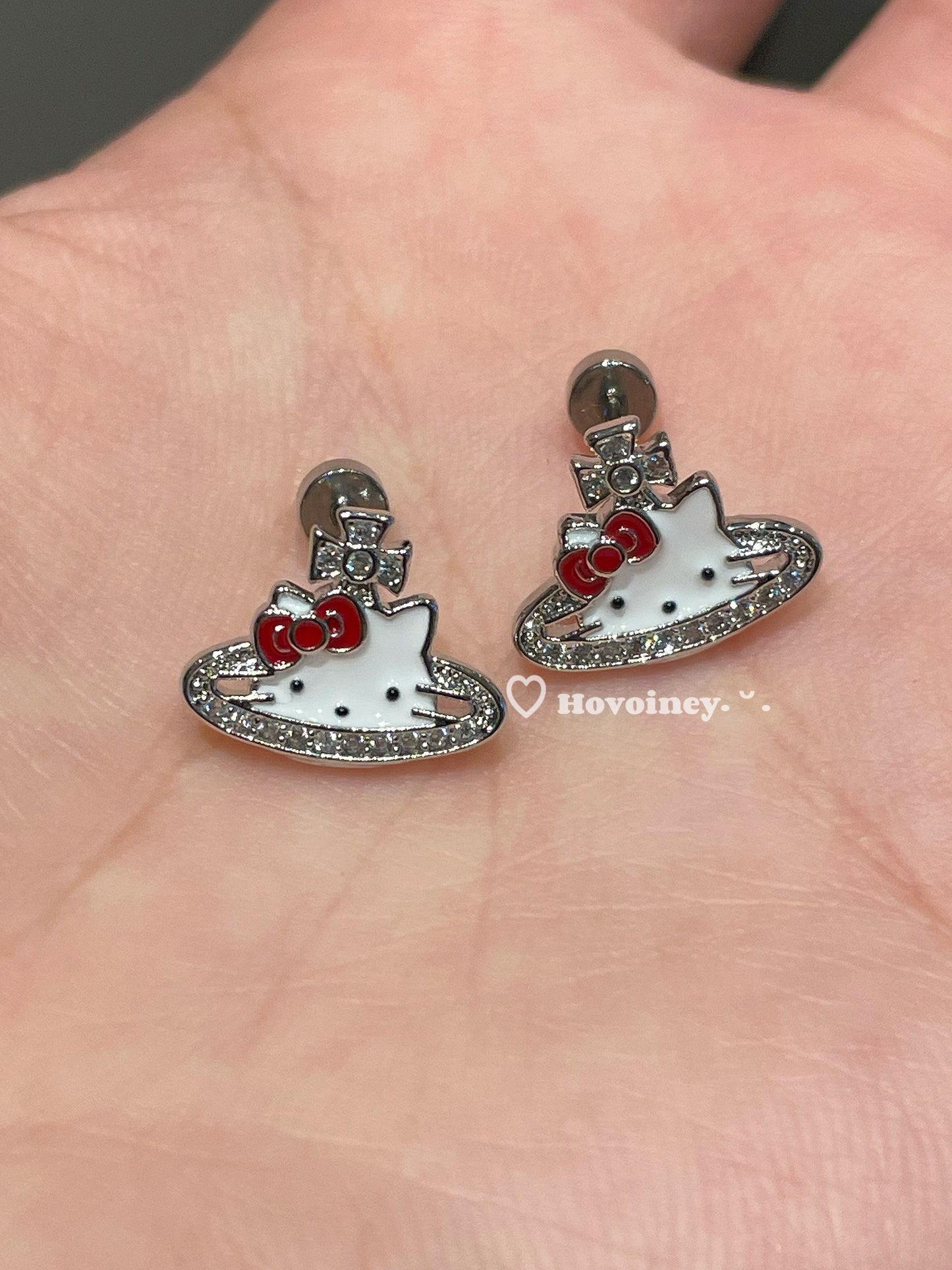 Earrings hello kitty