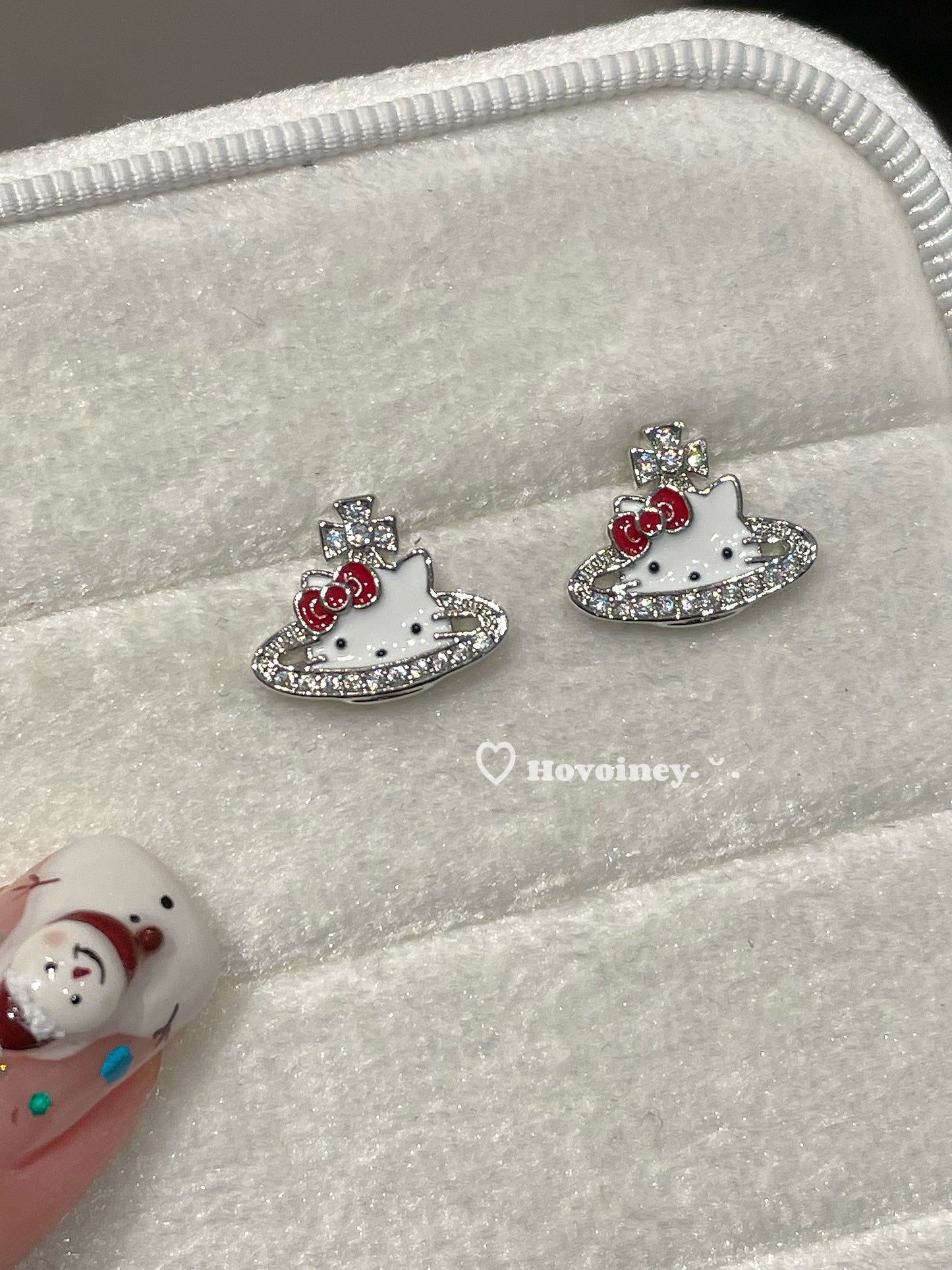 Earrings hello kitty