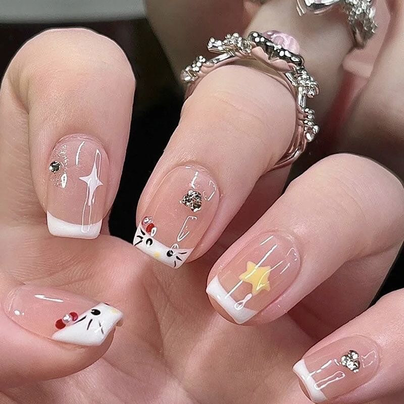 Hello kitty nails