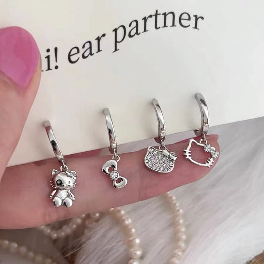 Hello kitty earring set