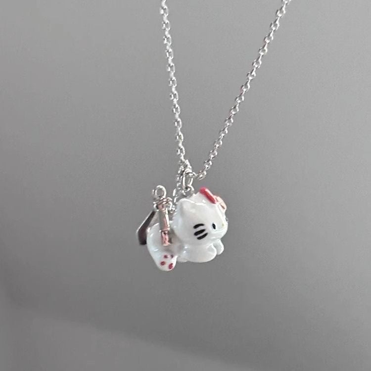 Hello kitty cute necklace