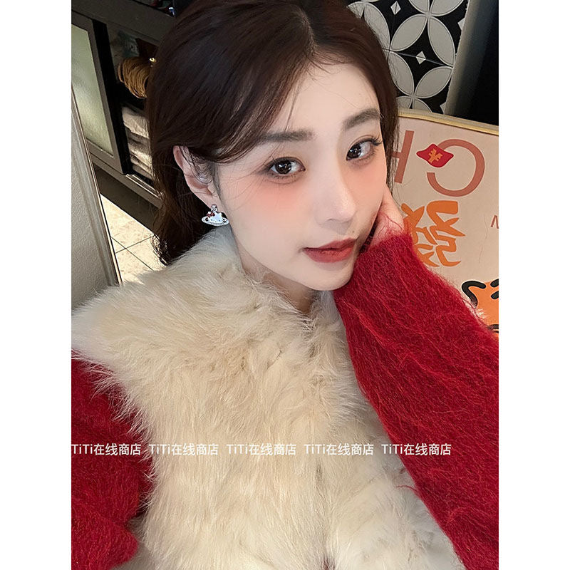 Earrings hello kitty