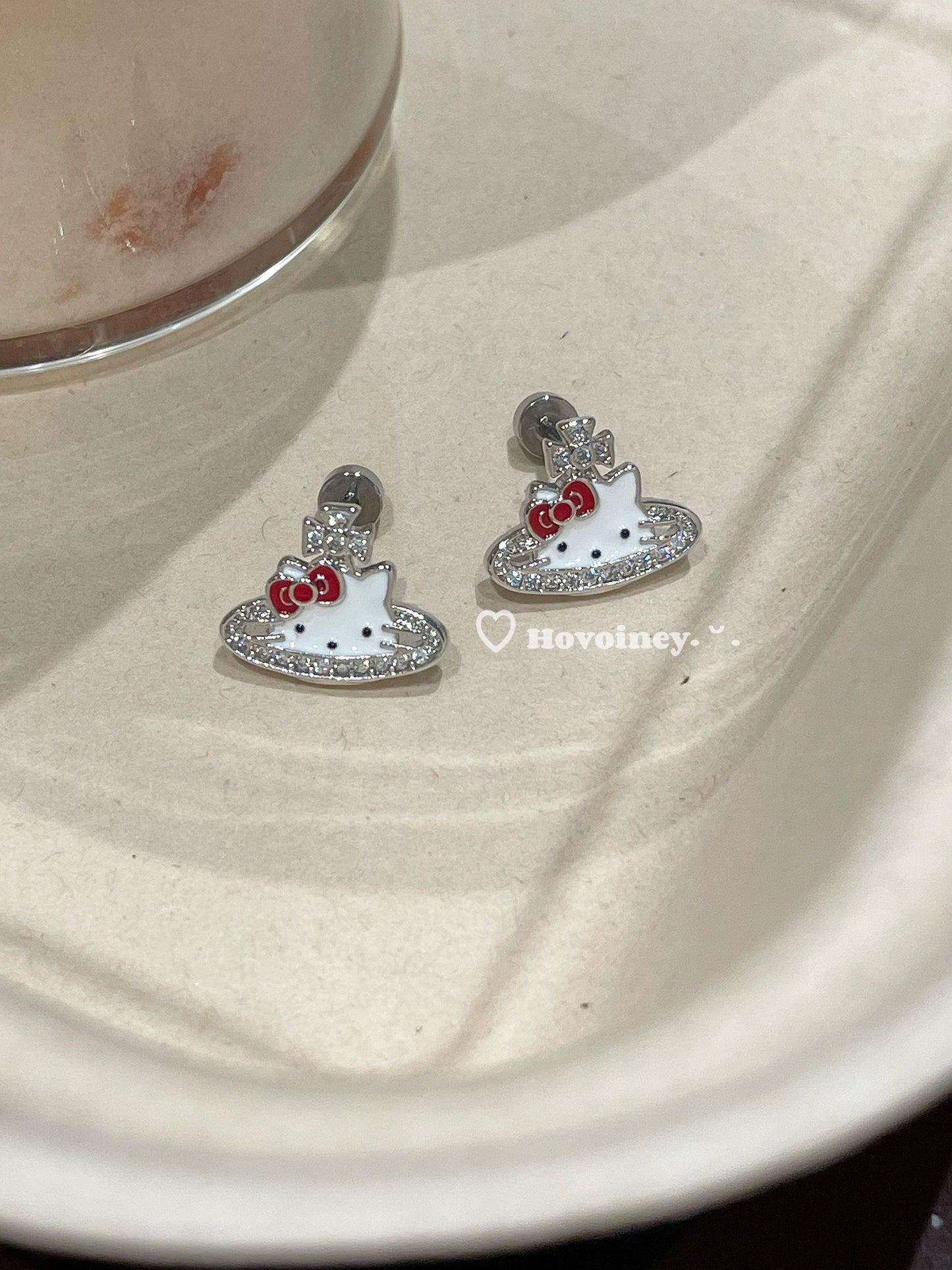 Earrings hello kitty