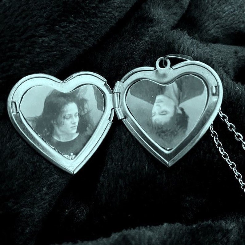 Photo heart necklace