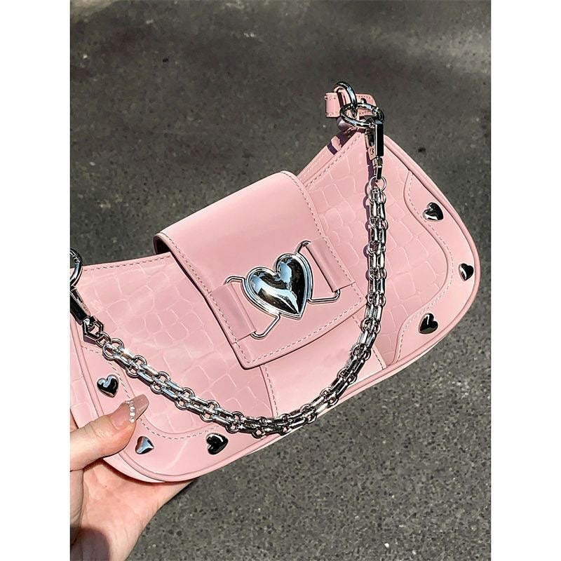 Heart pink bag