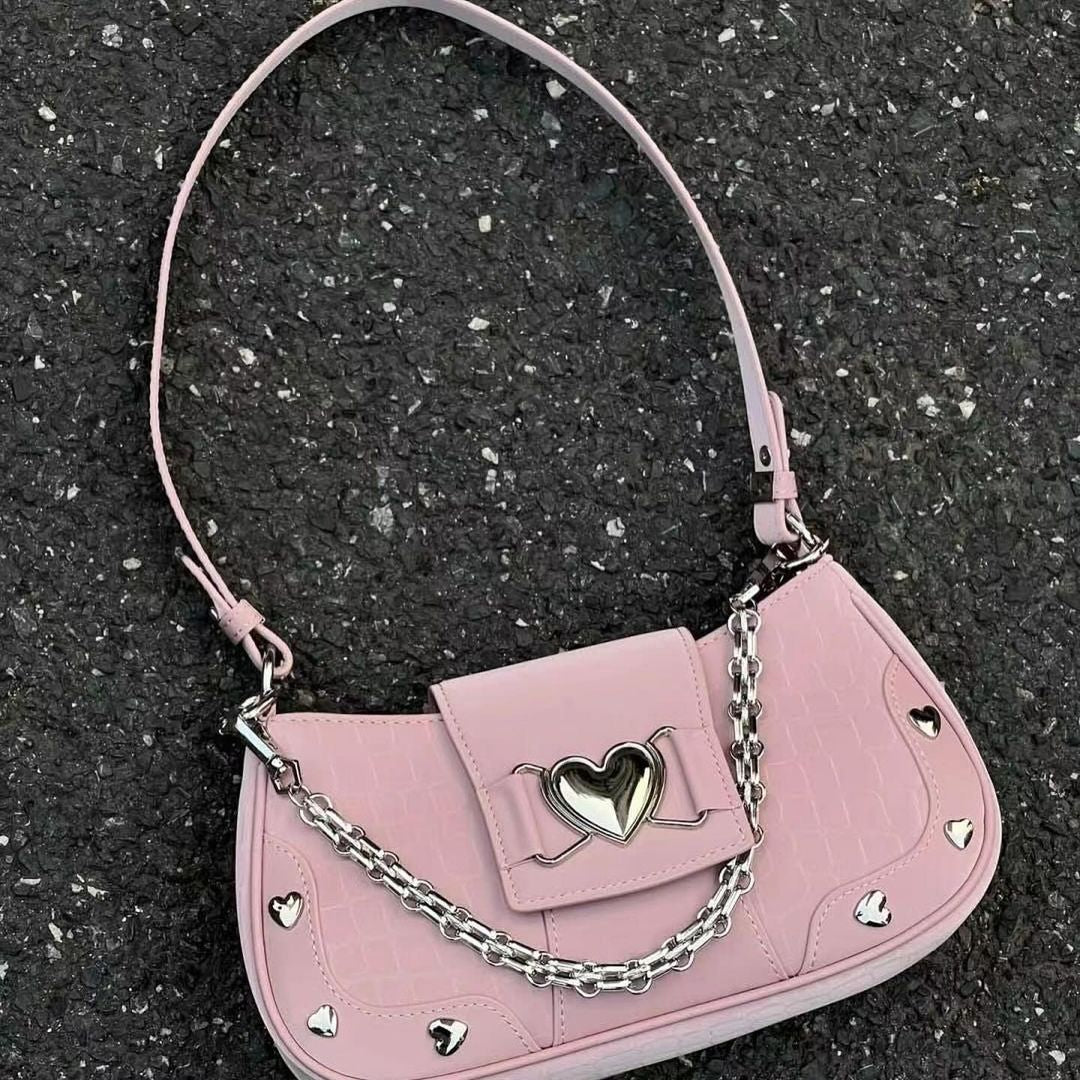 Heart pink bag