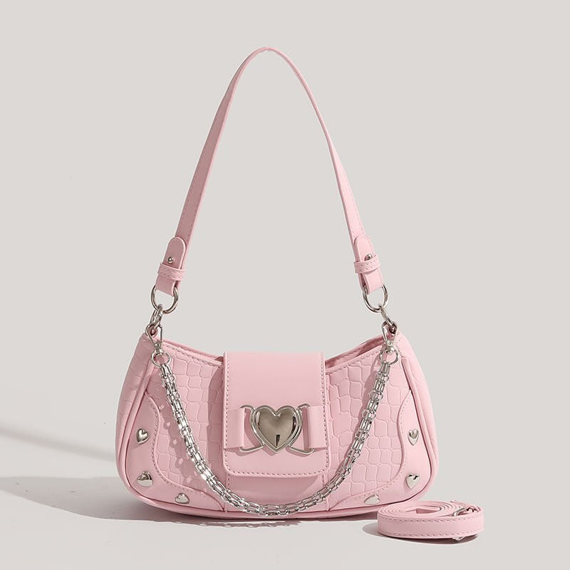 Heart pink bag