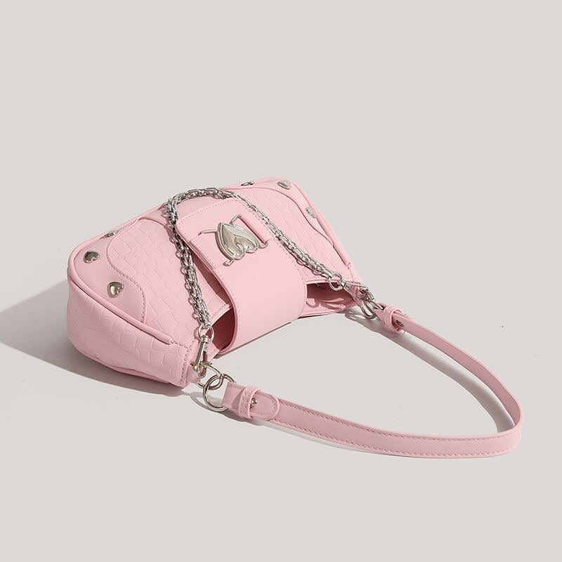 Heart pink bag