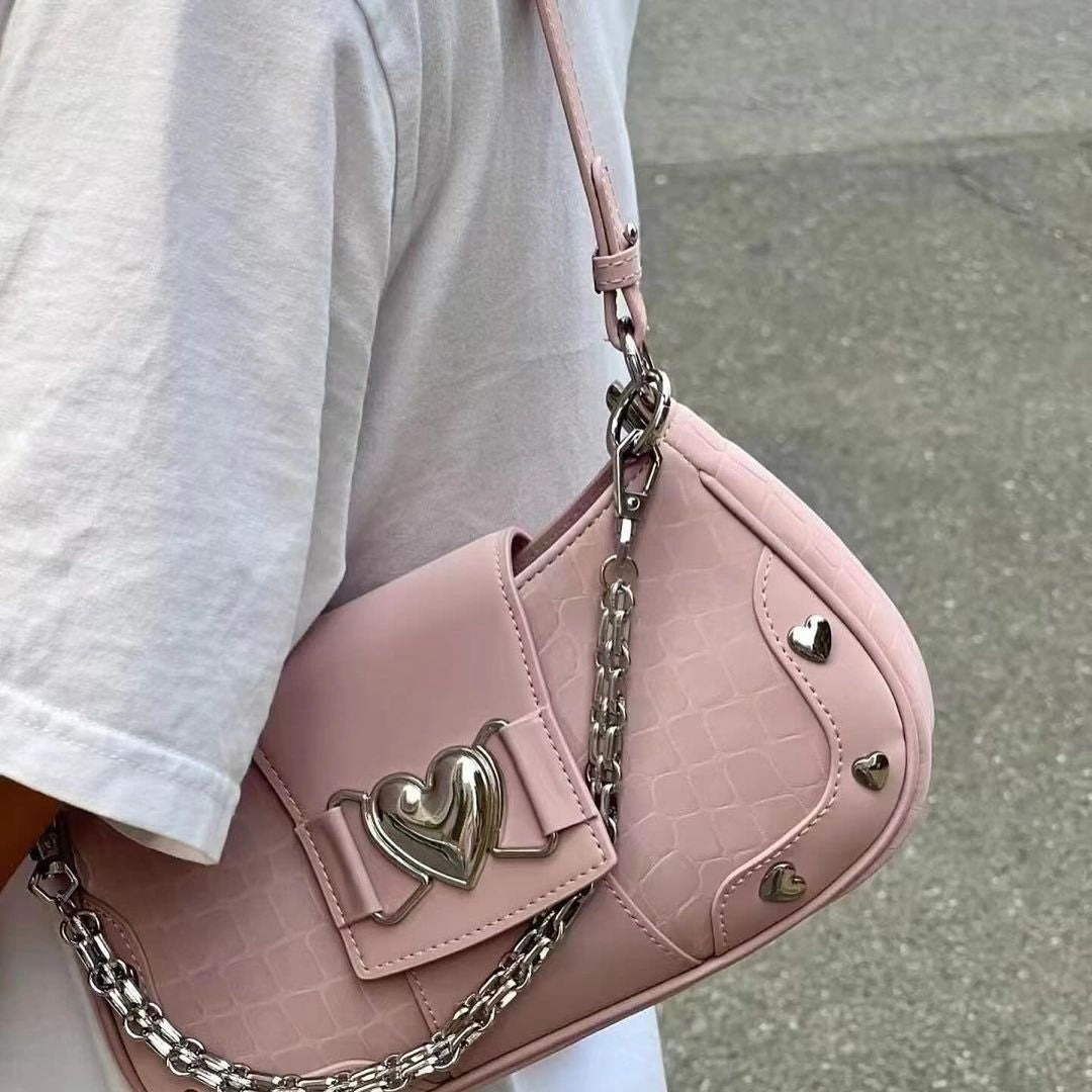 Heart pink bag