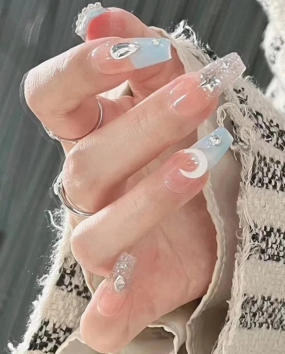 Blue nail