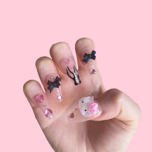 Hello kitty nails