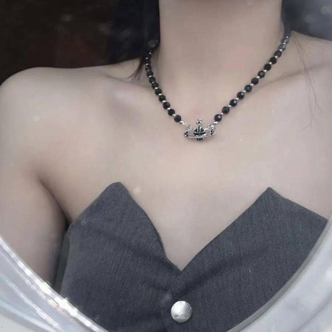 Vivienne westwood black necklace