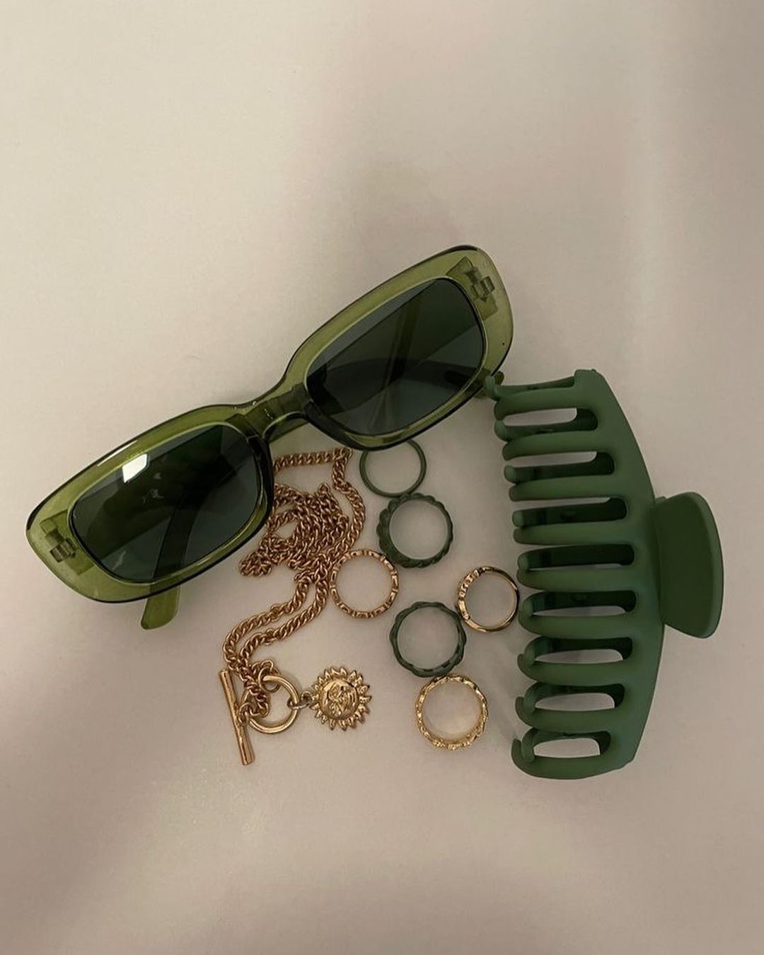 Green sunglasses