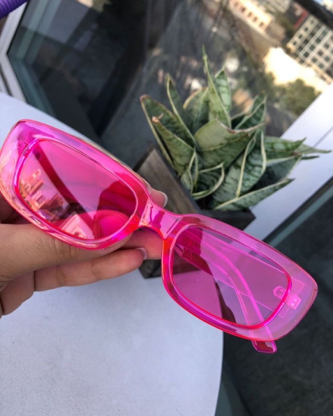 Pink sunglasses