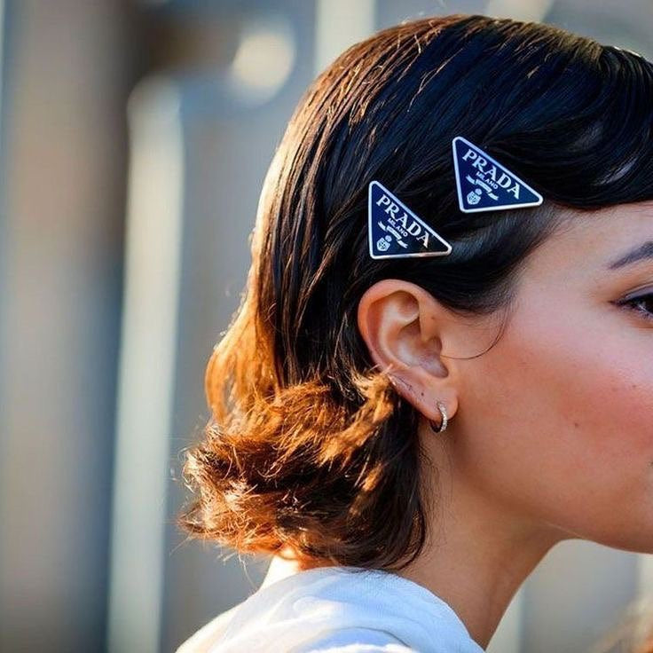 Prada hair clips
