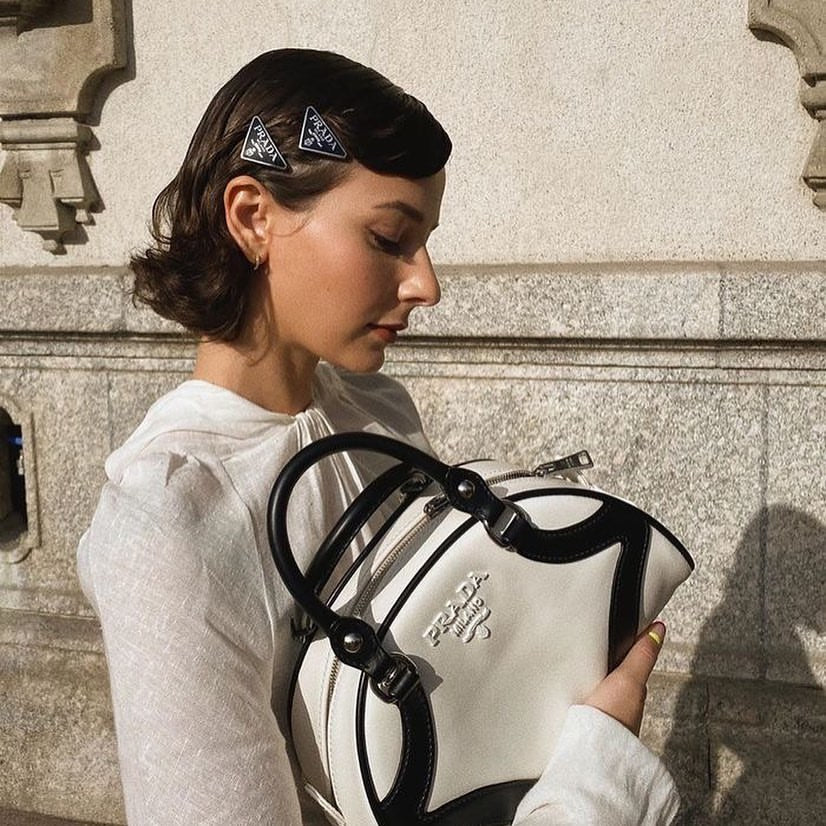 Prada hair clips
