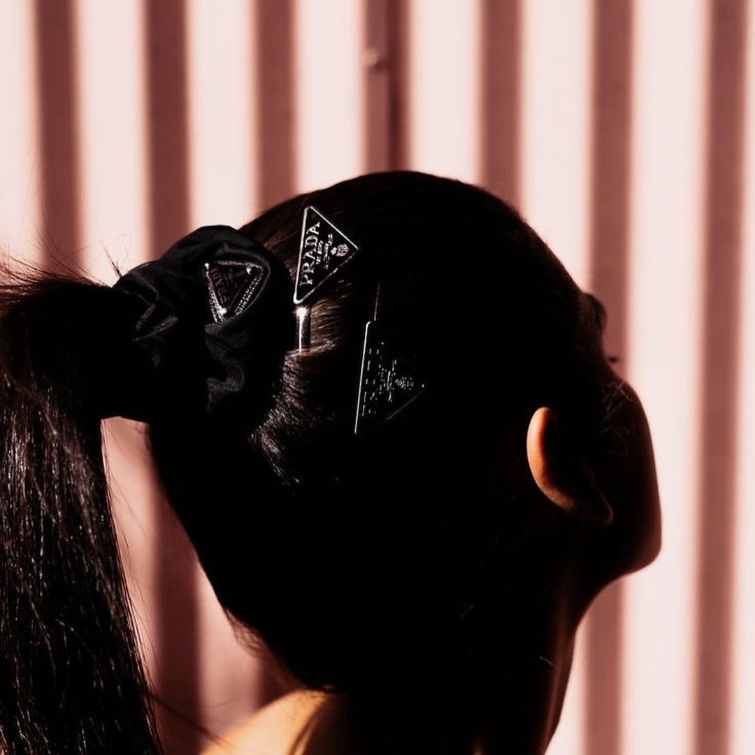 Prada hair clips