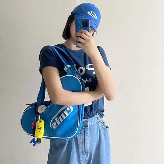 Blue heart bag